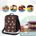 thumbnail image 4 of Lsque Red Rose Skull Lunch Bag Lunch Box for Women Men Reusable Insulated Lunch Tote Bag,Leakproof Thermal Cooler Sack Food Handbags Case High Capacity, 4 of 9
