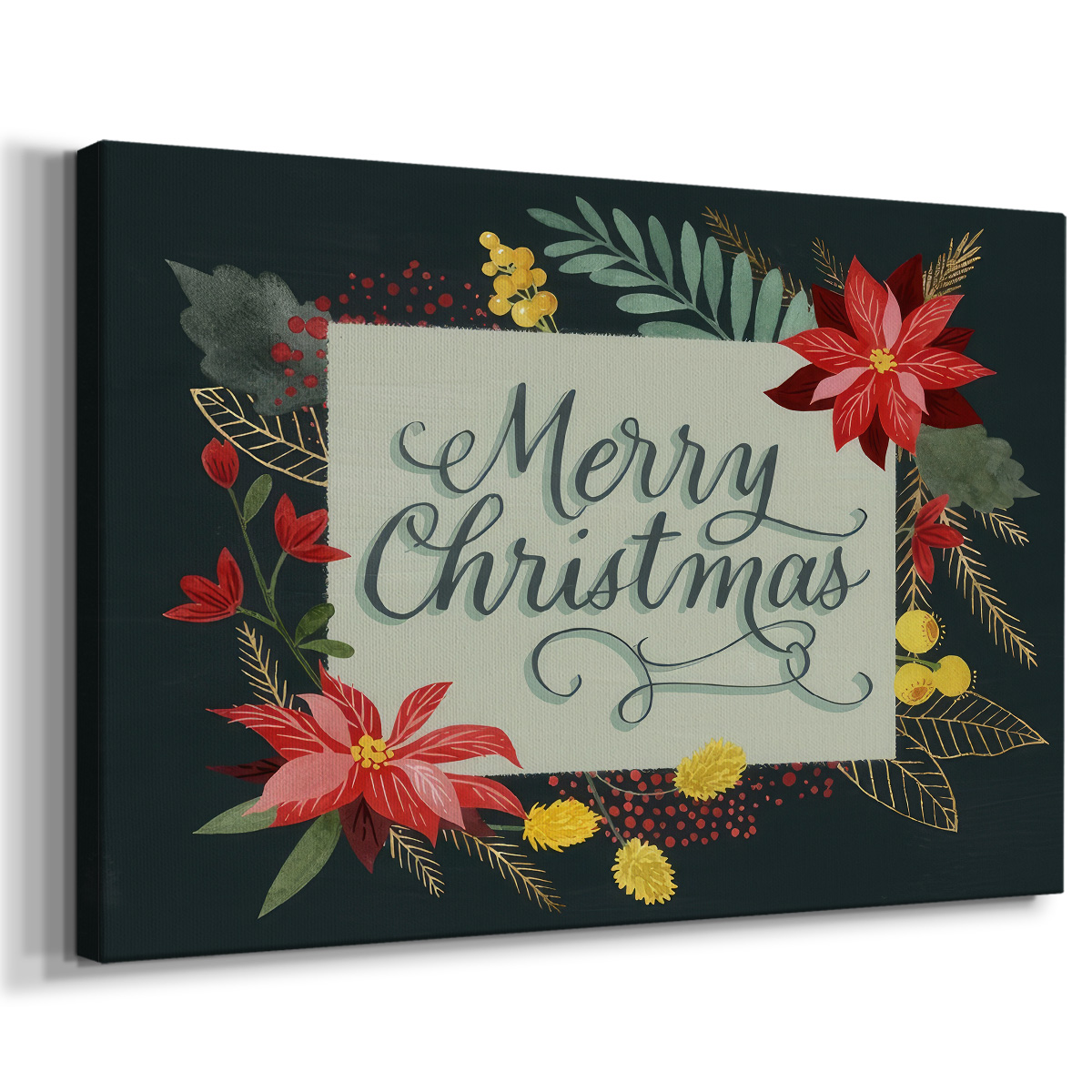 Bright Christmas Night I- Gallery Wrapped Canvas