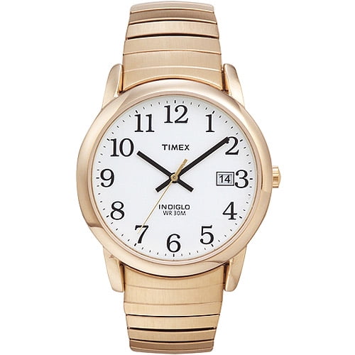 Timex Men's Easy Reader Watch, Gold-Tone Stainless Steel Expansion Band by Timex