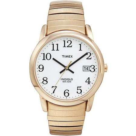 Timex Men's Easy Reader Watch, Gold-Tone Stainless Steel Expansion Band