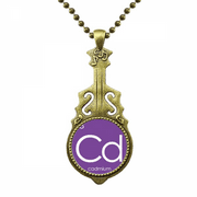Chestry Elements Period Table Transition Metals Cadum Cd Necklace Antique Guitar Jewelry Music Pendant