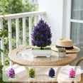 thumbnail image 7 of Potted Plants Simulation Flowers, Artificial Plants Bonsai Green Flowers Fake Plants for Yard Patio Living Room TV Cabinet Dining Table, 8 Inches, 7 of 7