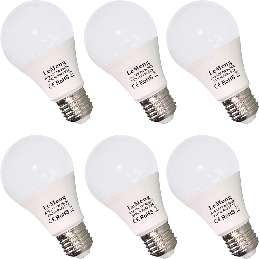 12v Led Bulb E26 7w Ac Dc 12volt Low, What Is A 12 Volt Light Bulb