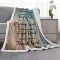 thumbnail image 5 of Bible Verse Blanket Christian Gifts for Women, Religious Gifts Healing Throw Blanket with Inspirational Thoughts and Prayers, Soft Fleece Blanket Birthday for Women 40"X50", 5 of 5