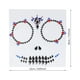 thumbnail image 2 of 4 pegatinas faciales de Halloween, tatuajes temporales prácticos, adhesivos para la cara, 2 of 7