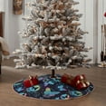 thumbnail image 4 of Rateoe Blue Butterfly Pattern Christmas Tree Skirt with Ties , Christmas Tree Decorations, Farmhouse Christmas Decor Xmas Holiday Decorations-36", 4 of 6