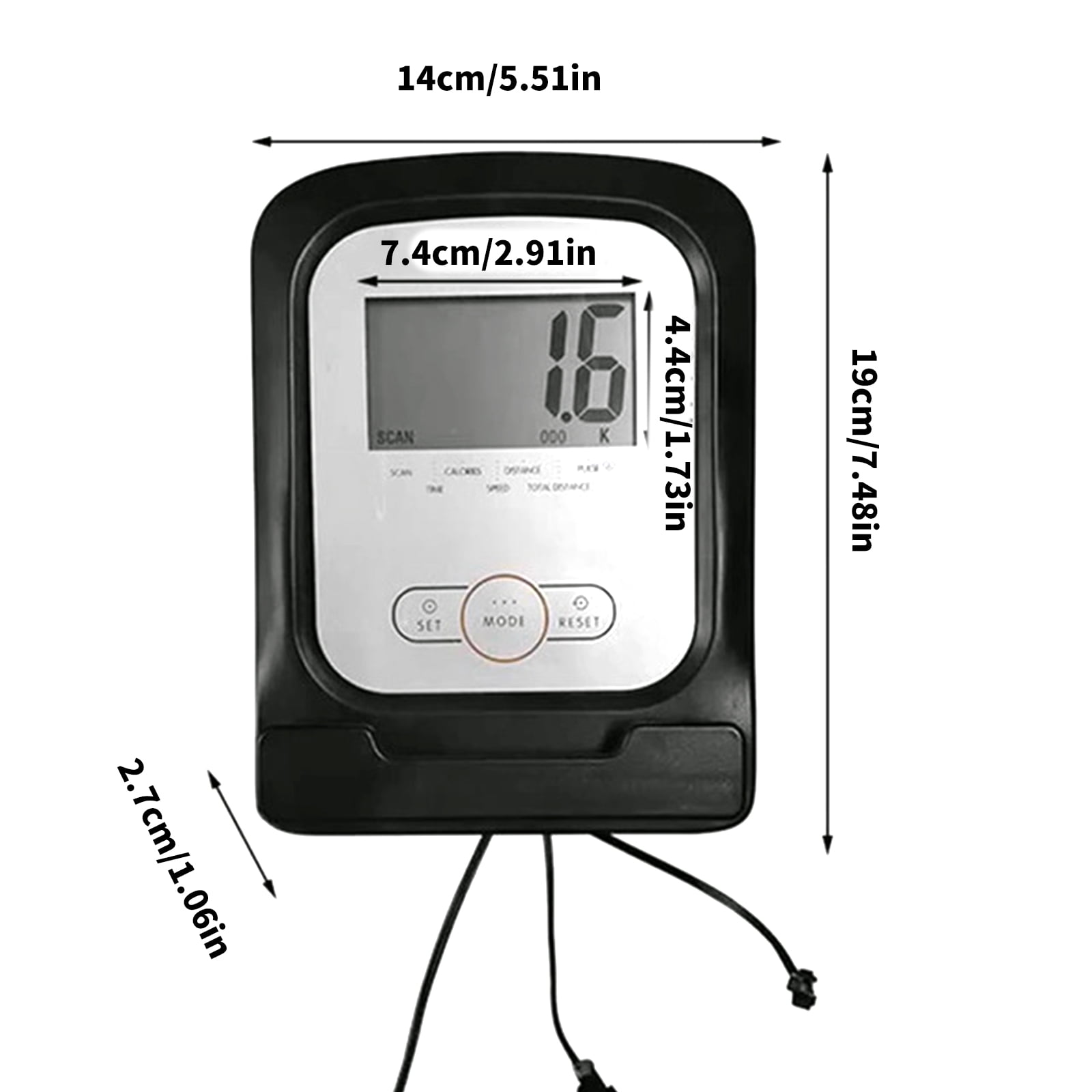Indoor Rowing Machine Counter Fixed Bicycles Electronic Counter Exercise Bike Monitor Indoor Stationary Bike Meter