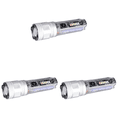 thumbnail image 1 of Linterna LED de 1800 mAh Tipo C Solar Recargable 200 LM IPX65 Impermeable Plata, 1 of 8
