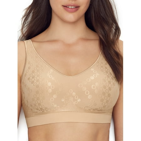 Women's Bali 3488 Comfort Revolution Shaping Wirefree Bra (Nude Dot M)