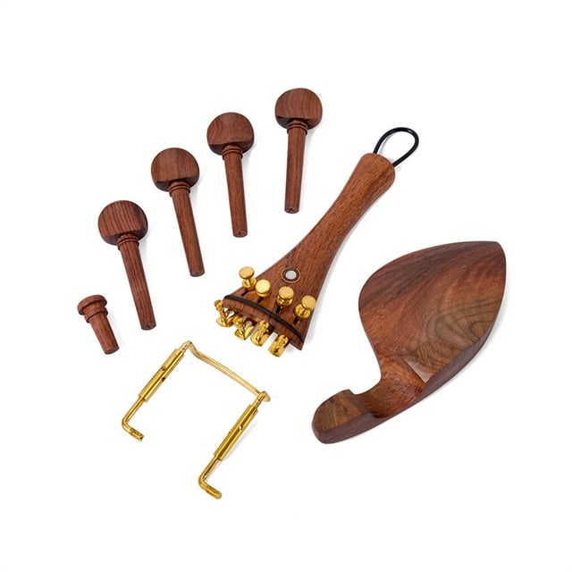 Wosthever Instrumentos musicales de cuerda de violín 4/4 3/4, clavijas de afinación, pieza trasera, Kit profesional, piezas de repuesto, Accesorios para instrumentos musicales