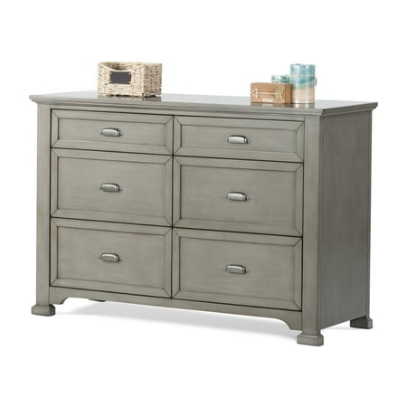 - Child Craft Roland Kids Double Dresser with Optional Hutch and Dressing Kit