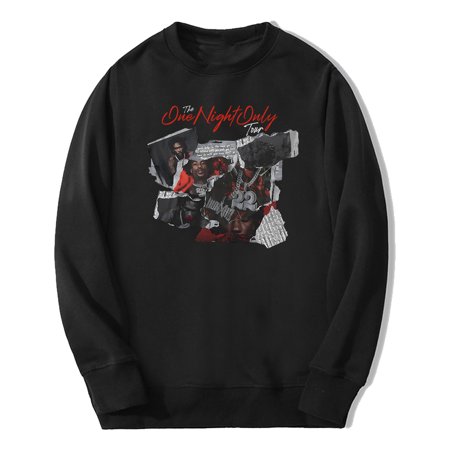 Hunxho Rapper 2024 The One Night Only Tour Merch Long Sleeve Streetwear Women Men Sweatshirt