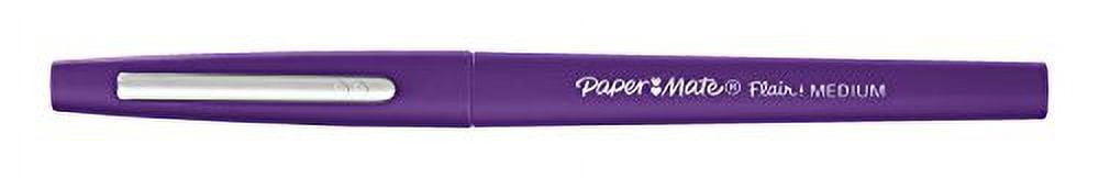 Paper Mate Point Guard Flair Needle Tip Stick Pen Purple Ink 0.7mm Dozen 8450152