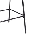 thumbnail image 6 of Bar Stool Set, Outdoor Metal Wicker Barstools with PE Rattan Weave and Black Iron Frame, 400lb Weight Capacity for Patio and Bar, Set of 2, Light Brown Wicker, 6 of 10