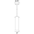 thumbnail image 3 of Maxim 10196CLFTPC 6 in. Scope LED 12W Single Pendant Ceiling Light, Polished Chrome, 3 of 4