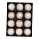 thumbnail image 5 of 12 piezas de adornos navideños de bolas de 8 cm multiusos rústicos para decorar resistentes Oro blanco, 5 of 9