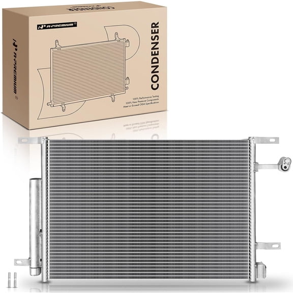 A-Premium Air Conditioning A/C Condenser Compatible with Ford Mustang 2010-2014, Replace# AR3Z19712A, BR3Z19712A