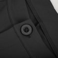 thumbnail image 3 of TIHLMK Womens Trousers Womens Fashion Summer Solid Casual Button Zipper Elastic Waist Long Flared Pants Gifts for Women, 3 of 8