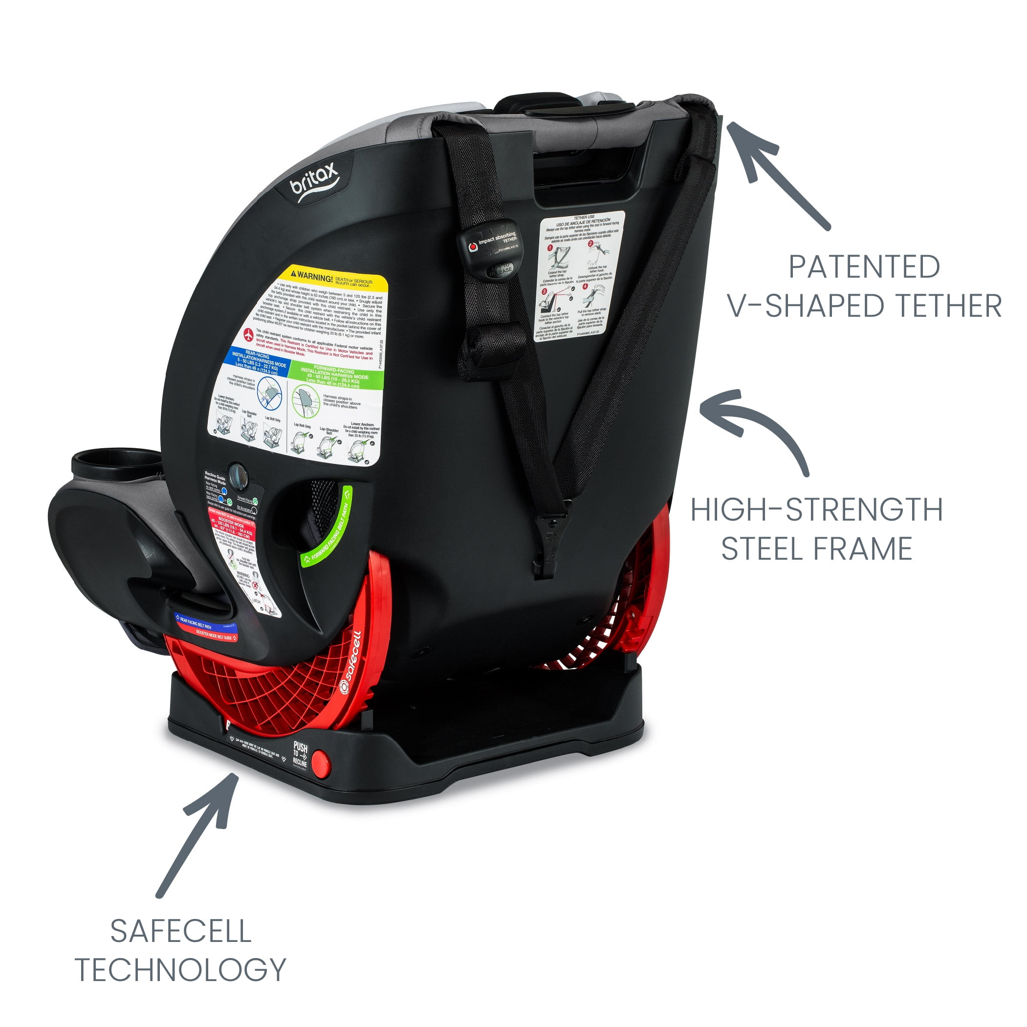 Britax One4Life ClickTight All-in-One Convertible Car Seat, Onyx