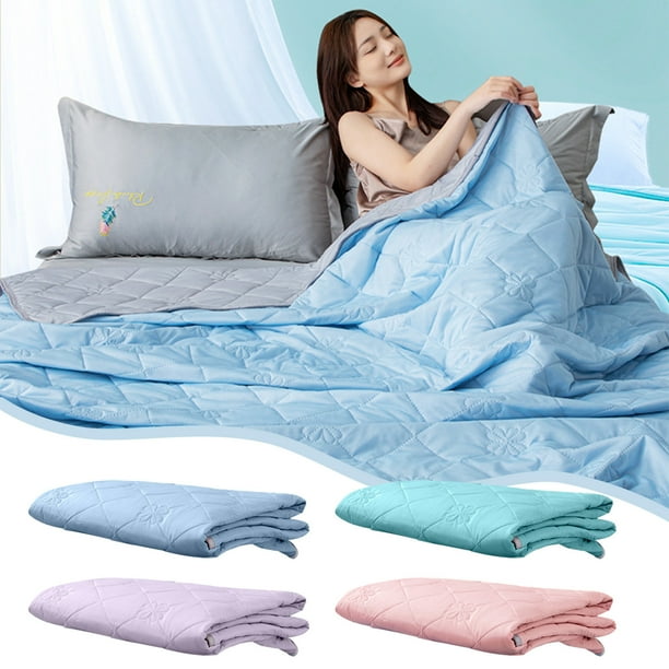 Fiudx Edredón Refrescante de Verano, Efecto Frío de Doble Cara, Tecnología de Absorción de Calor, Diseño Ligero y Transpirable, Sueño Confortable En Noches Calurosas, Ideal para Todas Las Estaciones,