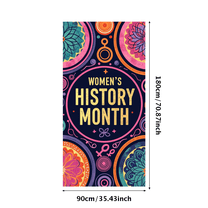 LUUFILx Women's History Month Celebration Banner Colorful Event Backdrop Background Wall Decors Party Supplies Photography Props Festival Decorations