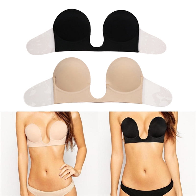 black stick on bra