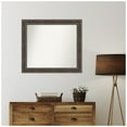 thumbnail image 4 of Amanti Art Custom Wall and Bathroom Mirror (31.5 x 35.5 in.), Rustic Pine Brown Frame, 4 of 7