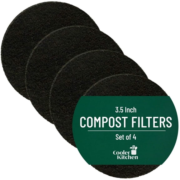 Cooler Kitchen Compost Bin Replacement Filters (Set Of 4)