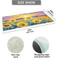 thumbnail image 3 of Bath Mat, Soft Absorbent Bath Rug, Oil Painting Sunflowers Bath Mats for Bathroom, Living Room Bedroom Home Floor Mat, Bath Mat for Tub Non Slip 20 x 39 Inch Home Decor, 3 of 7