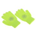 thumbnail image 1 of Guantes de patinaje para niñas y niños Guantes elásticos Guantes de punto térmico con de imitación transparentes Rosa Azul Blanco Negro Flor verde m Baoblaze Guantes de punto para niños, 1 of 8