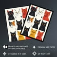 thumbnail image 2 of Artery8 Nine Cats Fun Quirky Animals Cat Lover For Living Room Extra Large XL Wall Art Poster Print, 2 of 5