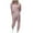 Pink, variant on Brnmxoke Womens Elegant Lounge Sets Velvet Sweatsuit 2 Piece Outfits Full Zipper Hooded Jackets and Wide Leg Pants TracksuitsPink,S