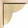 thumbnail image 3 of 8"W x 10"D x 10"H Crestline Rough Sawn Corbel w/Backplate, Douglas Fir, 3 of 9