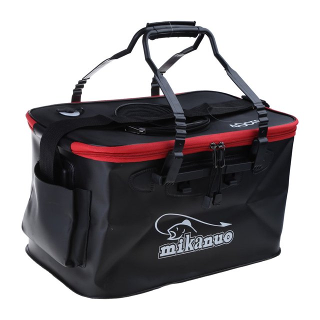 HLONK Living Fish Bucket Folding Fishing Bucket Multi-function Live Fish Baits Bucket Live Fish Container for Hiking Camping