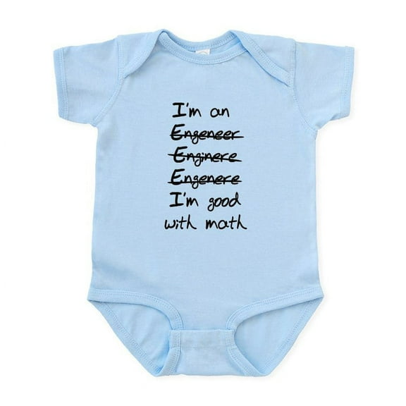 CafePress - Engineer Misspelling Body Suit - Baby Light Bodysuit, Size Newborn - 24 Months
