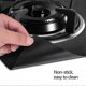 thumbnail image 2 of 5pcs Practical Stove Burner Covers Durable Gas Range Protector Reusable Hob Stovetop Liners Clean Mat Pad (Black, 27x27x0.08cm), 2 of 3