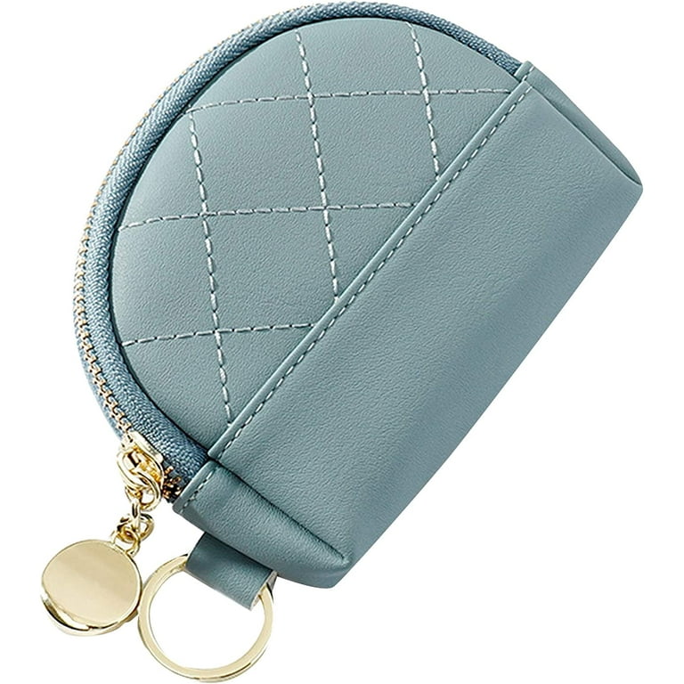 YOUI GIFTS Shell Shape Coin Purse Round Zipper Pouch Multi Use Change Pouch Cute Storage Bag Portable PU Wallet