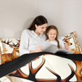 thumbnail image 4 of Castle Fairy Vintage Deer Twin Comforter Sets 2pcs for Teens,Autumn Maple Foliage Bedding Set,Brown Orange Cream,Black Reversible,1 Comforter and 1 Pillowcase, 4 of 6