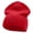 Red, variant on Mini Rose Logo Embroidered Short Beanie - Red OSFM