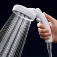 thumbnail image 1 of 1pc, RV Rotary Shower Head With On/Off Switch, Large Panel High Pressure Handheld Shower Head, Bathroom Accessories, 1 of 4