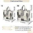 thumbnail image 2 of FORMRS Womens Corduroy Tote Bag Crossbody Shoulder Handbag with Pocket, Gray Cute Cats, 2 of 7