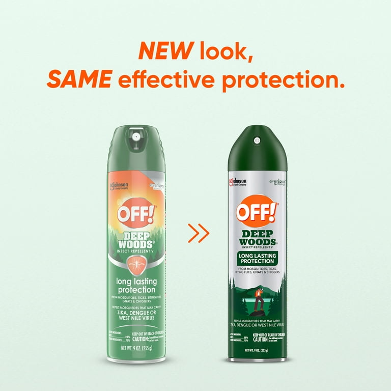 Off! Deep Woods Insect Repellent V, Up To 8 Hours Of Deet Defense From  Mosquitoes, 9 Oz - Walmart.Com