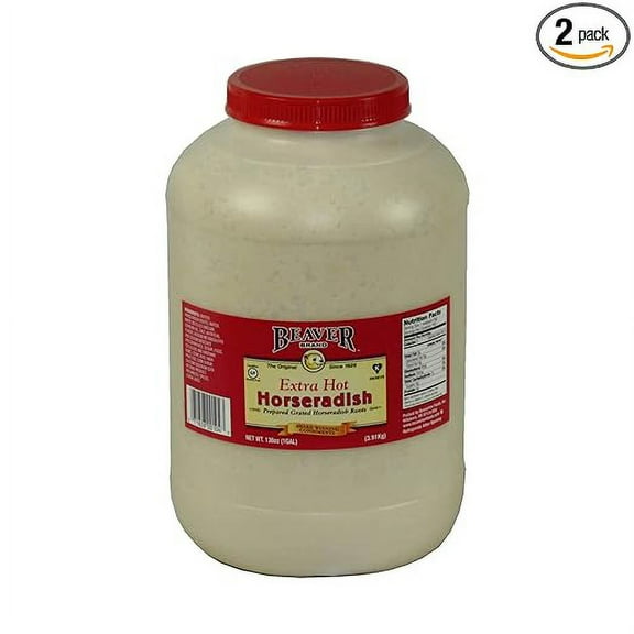 Beaver Extra Hot Horseradish, 139 Ounce - 2 per case.