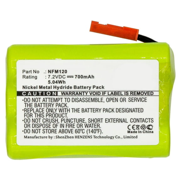 Batteries N Accessories BNA-WB-H8498 Equipment Battery - Ni-MH, 7.2V, 700mAh, Ultra High Capacity Battery - Replacement for Fluke NFM120 Battery