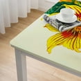 thumbnail image 4 of HAOXIT - Oilcloth Table Cloth - Wipeable Tablecloths for Picnic - Non-Fading Square Table Cover with Better Than Flannel Backing - Crysanthemums ( Rectangle) 46*46, 4 of 7