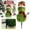 Green D, variant on Christmas Decorations - 3D Realistic Plastic Christmas Snowman Sign - Holiday Decor, Weatherproof Garden Snowman, Easy Installation, Suitable for Front Door, Garden, Indoor Decor, 21.6'',Green B