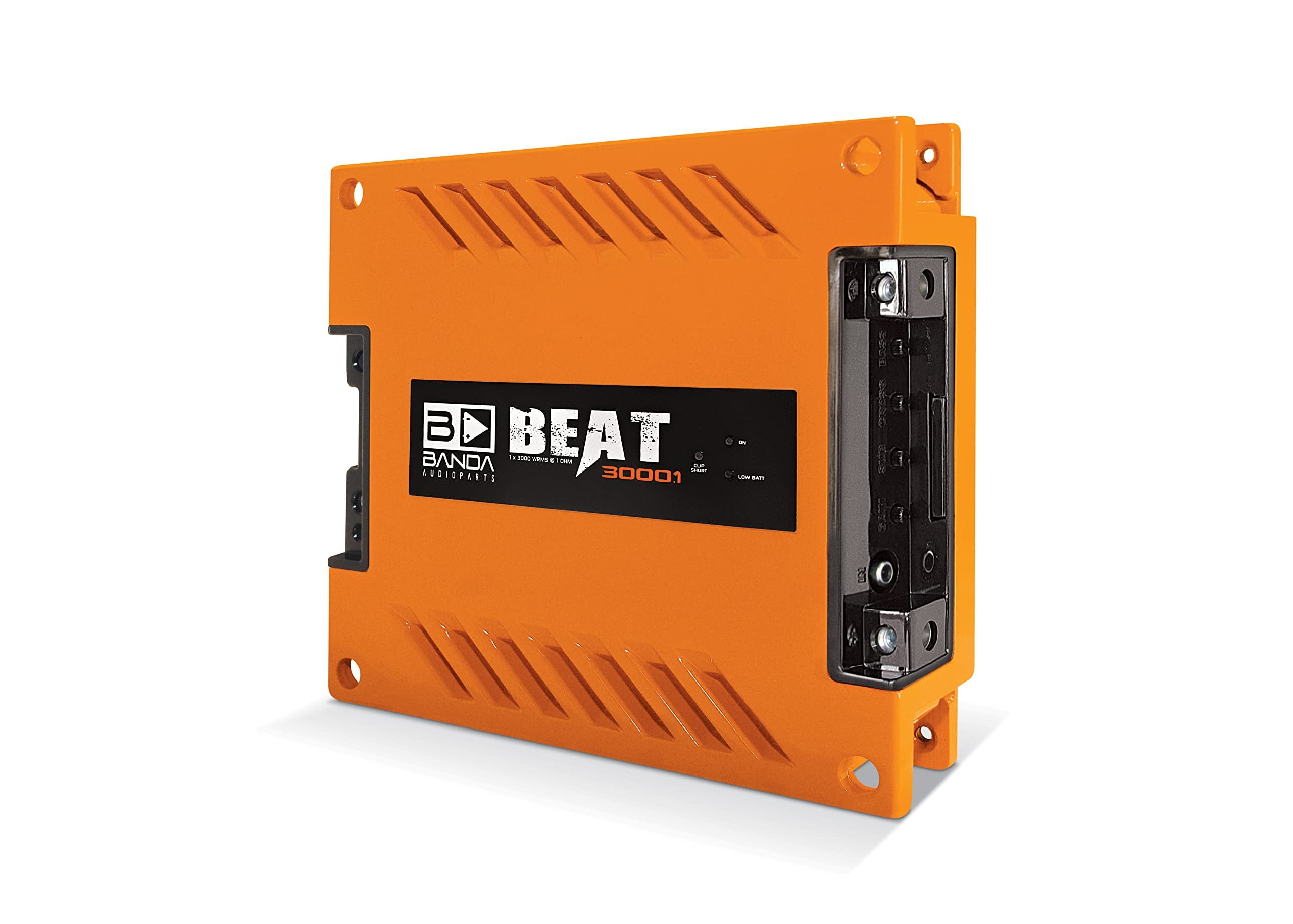 Banda 3000W 1 Ohm Mono Bass Vehicle Audio Amplifier, Orange