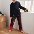thumbnail image 5 of Xecao Black Panther Red Background Print Teenagers' Pajama Pants Long Sleep Pants Soft Elastic Waist Pajama Bottoms Elastic waist with 2 Pockets 5-16 Years-XS(5-6), 5 of 6