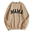 thumbnail image 1 of WEAIXIMIUNG Sweatshirts pour Femmes Sweat à Capuche Tendance Sweatshirts Surdimensionnés Col Rond Manches Longues Pull, 1 of 3