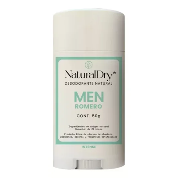 Desodorante Sport Alumbre Romero Naturaldry En Barra 50g
